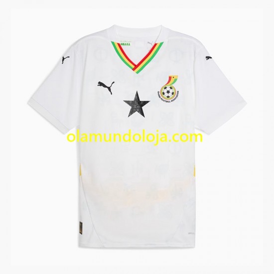 Camisola Gana Homem Equipamento Primeiro 2024 Manga Curta